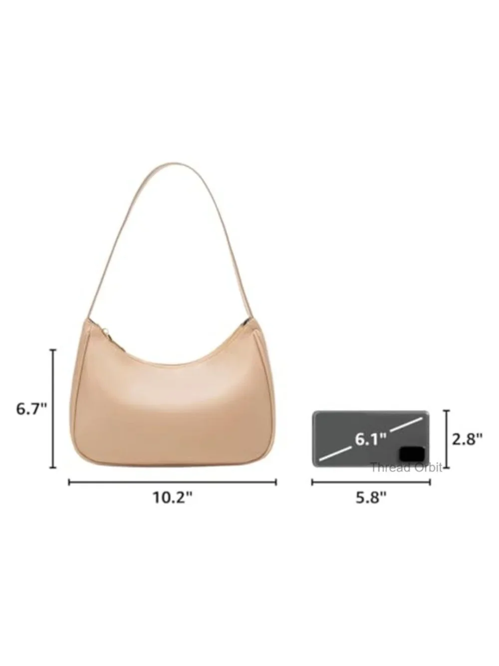 PU Leather Hobo Bag Shoulder Bag Crossbody Purse